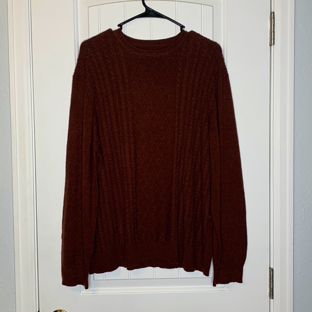 Burnt Orange Mens Size L Sweater Dockers
